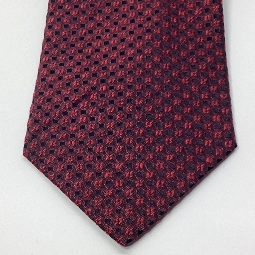 Zanzara Sophisticated Red and Black Silk Tie